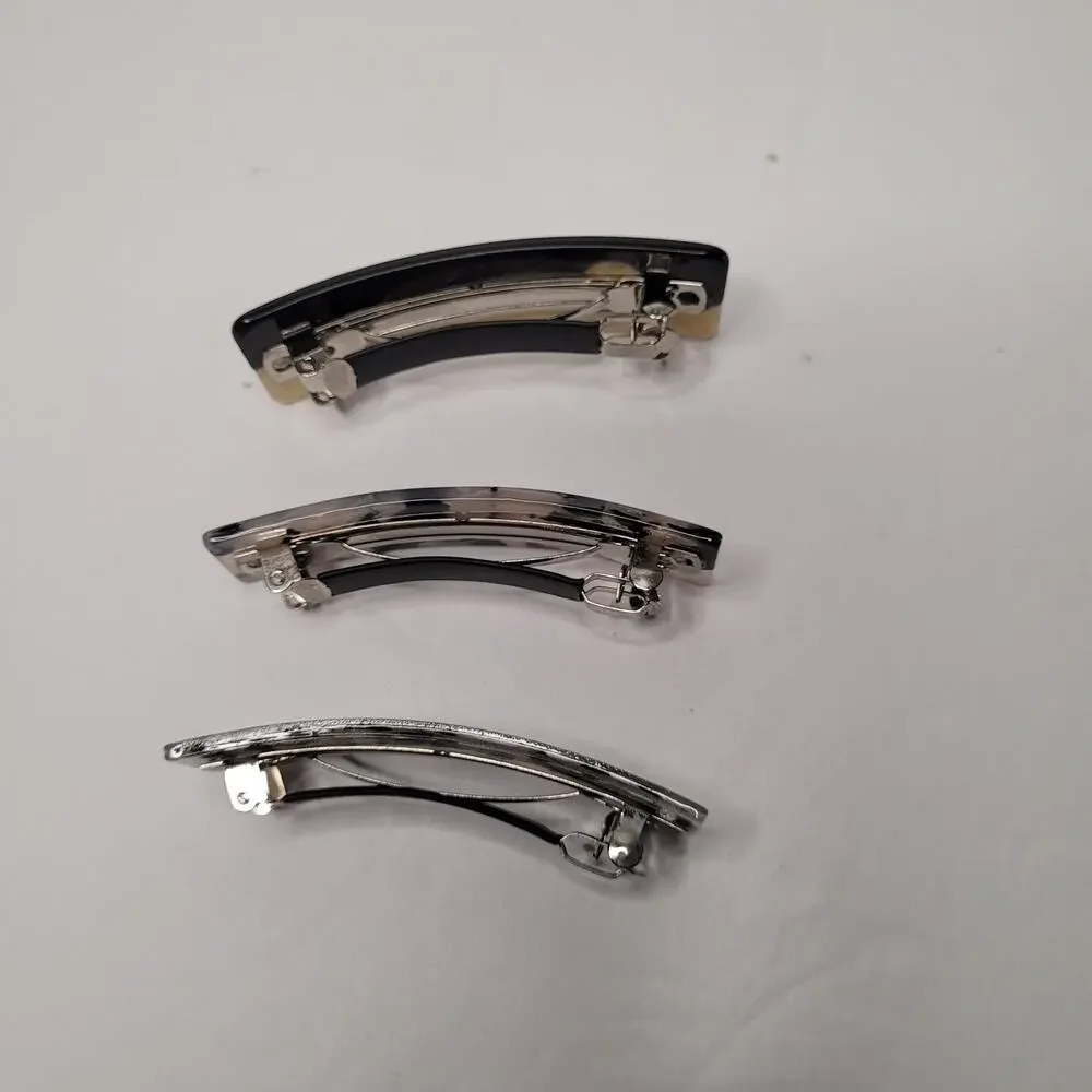 Elegant Chinese Style Hair Barrettes - Set of Three